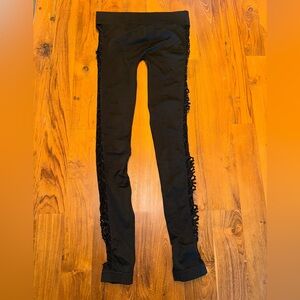 BEBE Women’s Black Open Sided Leggings Size Small.